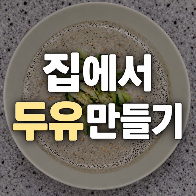 두유제조기 없이 집에서 서리태 두유 만들기 | 두유와 콩물 차이는?