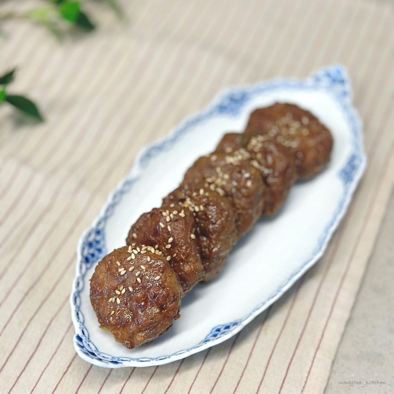 수제 떡갈비 레시피 소고기 다짐육 요리 떡갈비 양념