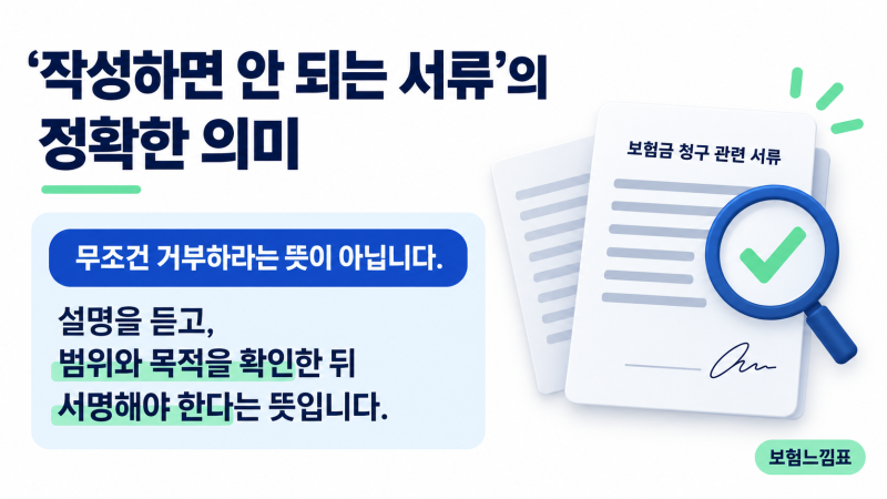 보험금 청구 서류, 설명도 듣지 않고 서명하셨나요? 꼭 확인할 5가지