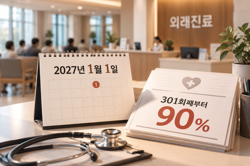 2027년 외래진료 300회 기준, 본인부담 90% 대상과 예외 정리
