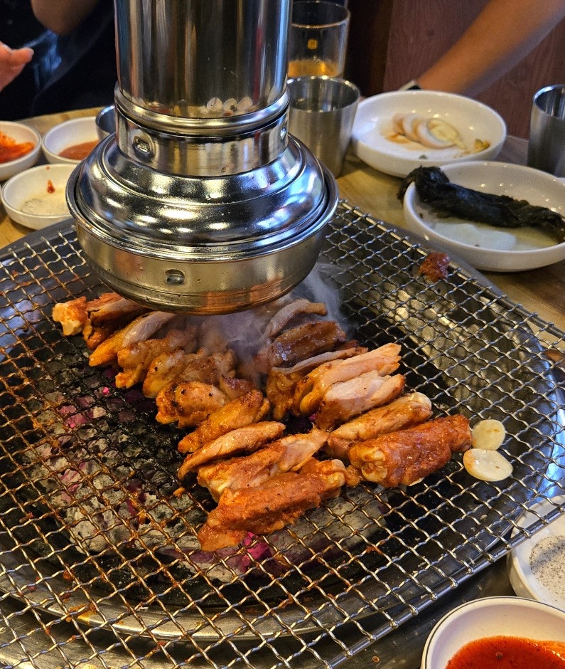 [신도림] 맛집 추천 "신도림 강촌숯불닭갈비 본점" 닭목살 소금구이+양념숯불닭갈비 내돈내....
