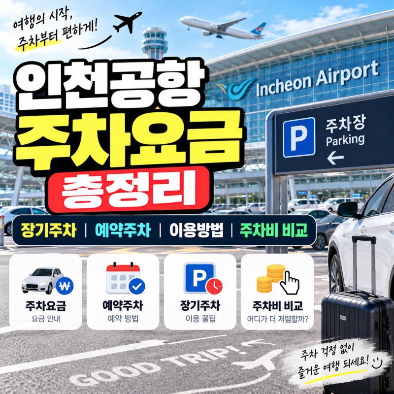 인천공항 주차요금 총정리 장기주차 예약주차 이용방법과 주차비 비교