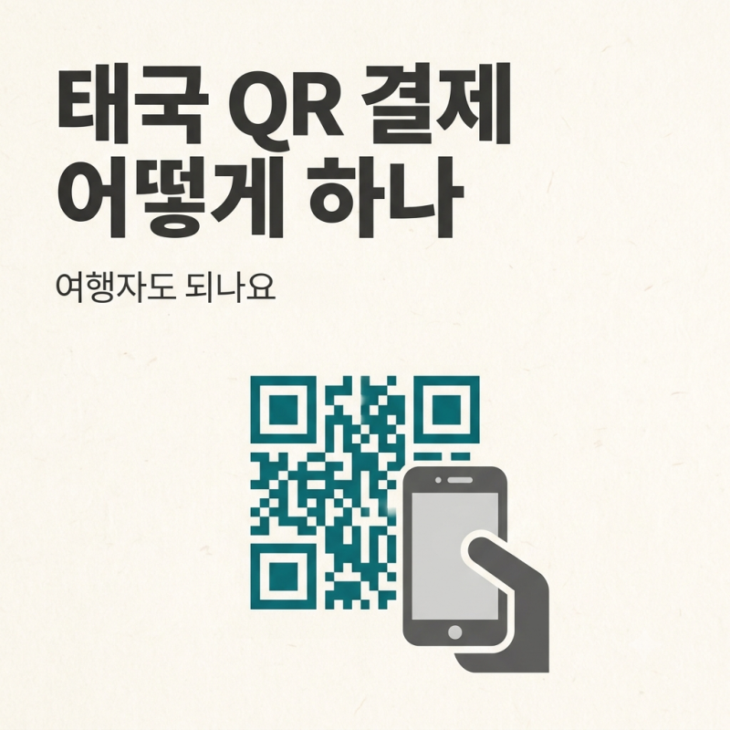 태국 QR 결제 어떻게 하나 (여행자도 되나요)