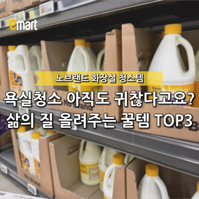 "욕실청소 아직도 어렵게 하세요..?" 다이소 이긴 노브랜드 화장실 세정제