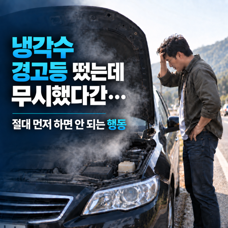 “경고등 떴는데 그냥 달렸다간…” 냉각수 부족, 무시하면 생기는 일