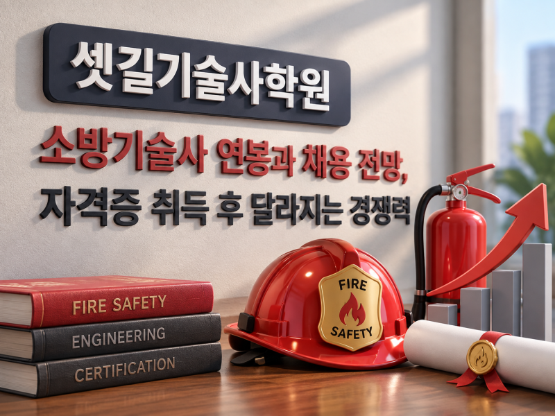 소방기술사 연봉과 채용 전망, 자격증 취득 후 달라지는 경쟁력