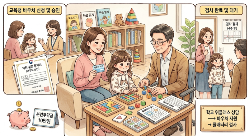 아동 풀베터리 검사 비용 얼마? 바우처로 검사받은 실제 과정