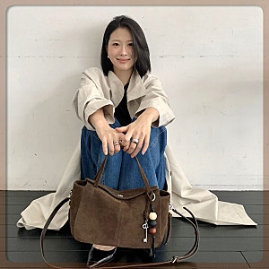 가을 가방 추천 ♡ 아떼바네사브루노 드망 숄더백 (여자 데일리 스웨이드 가방)