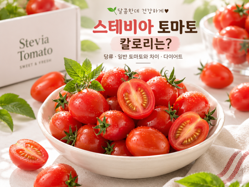 「스테비아 토마토 칼로리는? 당류·일반 토마토와 차이·다이어트」