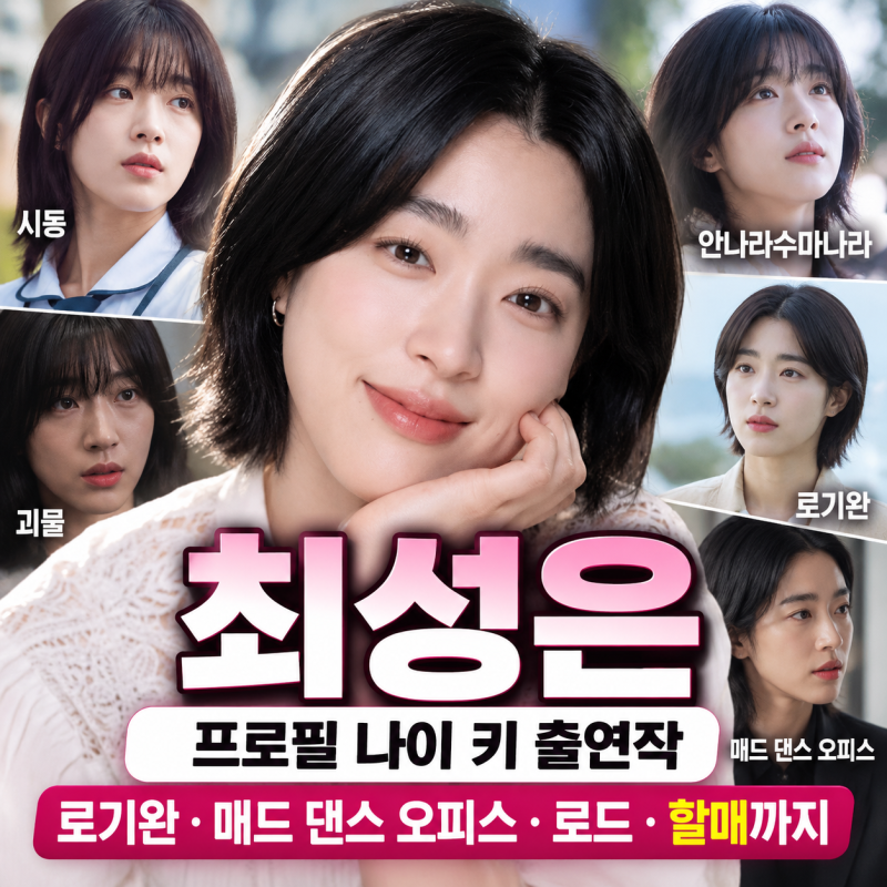 최성은 프로필 나이 키 출연작｜로기완·매드 댄스 오피스·로드·할매까지