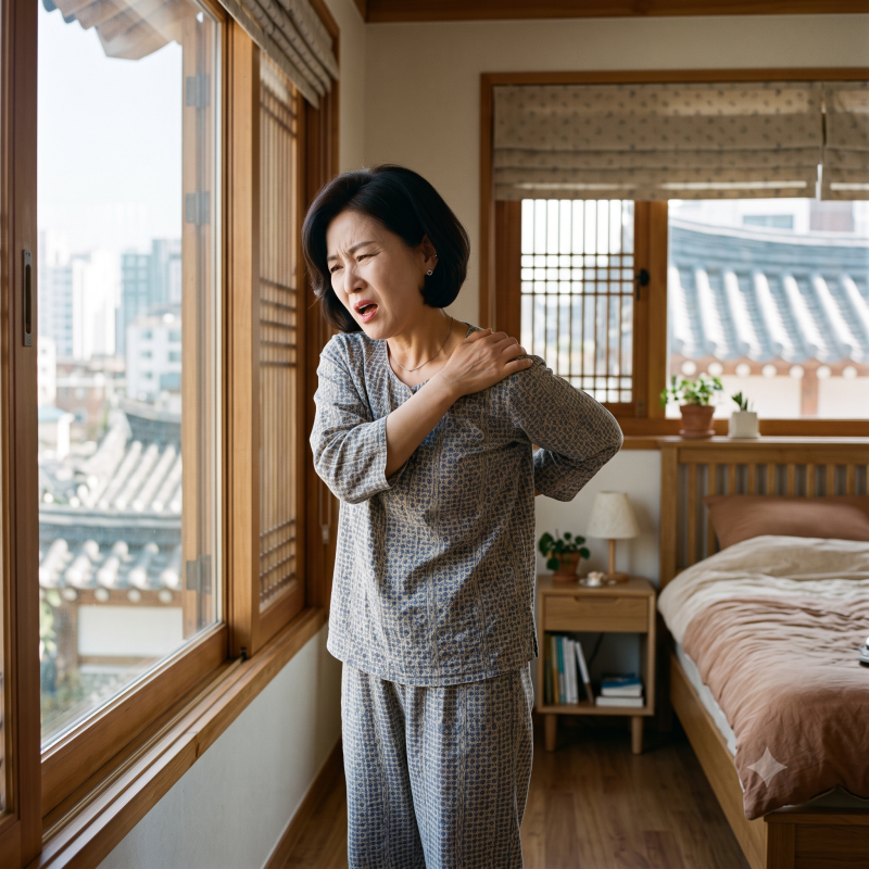 오십견 증상 단순 근육통과 달랐던 이유 (자가진단과 회전근개 차이)