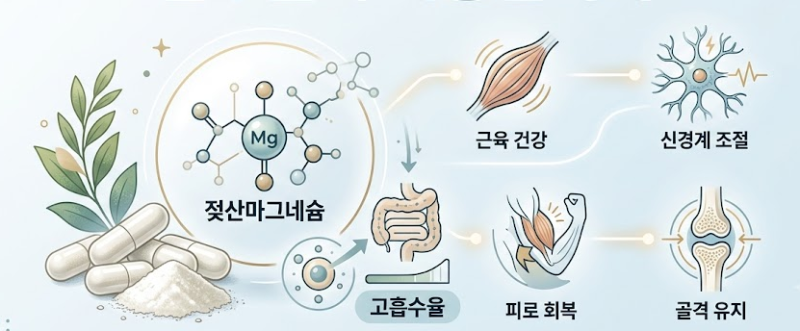 젖산마그네슘 효능과 부작용, 마그네슘 효능