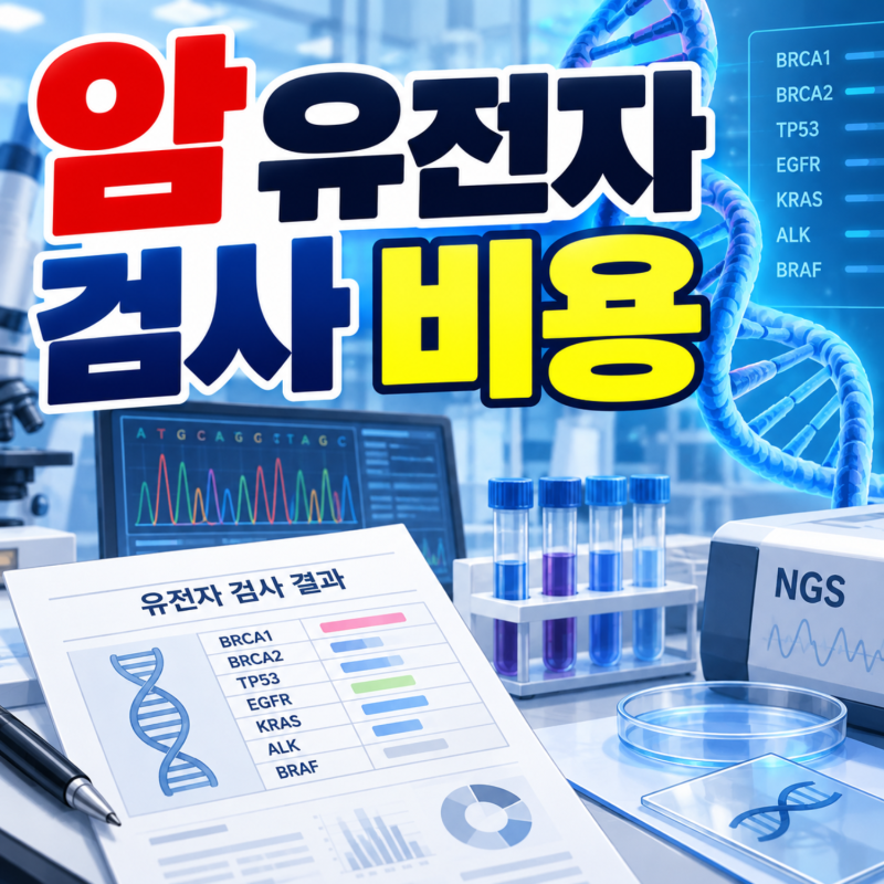 암 유전자 검사 비용, 유방암 가족력 40대가 받아본 BRCA NGS 후기