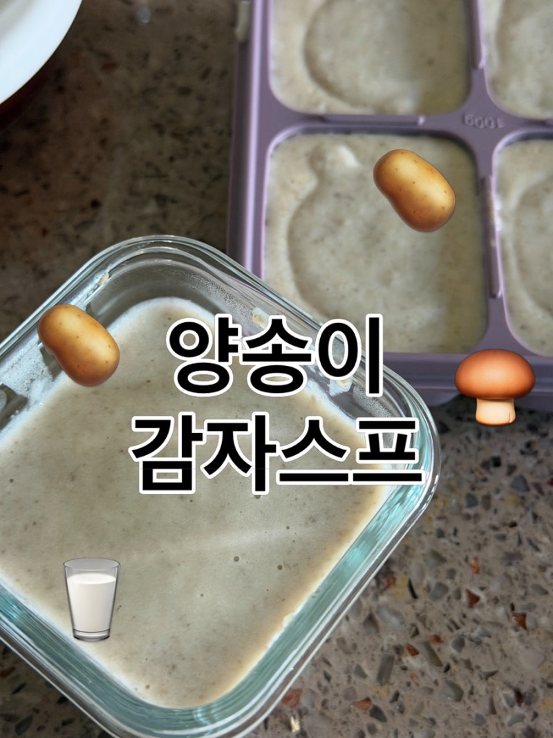 두돌아기 저염 양송이감자스프
