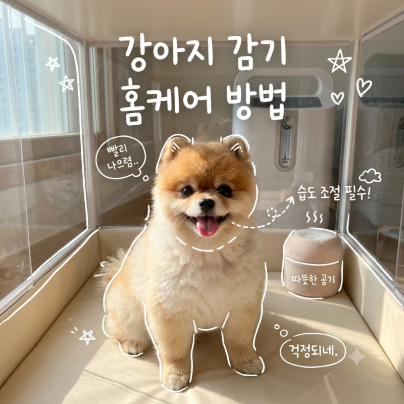 강아지 감기 집에서 관리하는 법