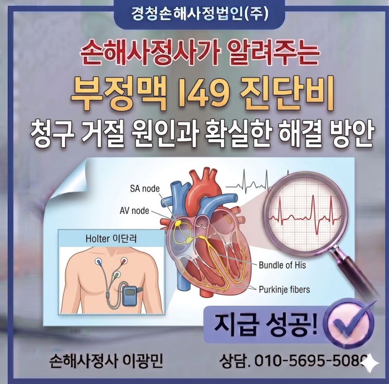 부정맥 I49 진단비 청구 거절 원인과 확실한 해결 방안 (홀터검사, 의료자문 대응법)