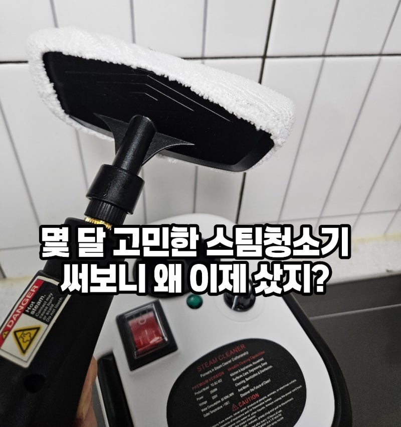 스팀청소기 내돈내산, 몇 달 고민하다 샀는데 “왜 이제 샀지?”