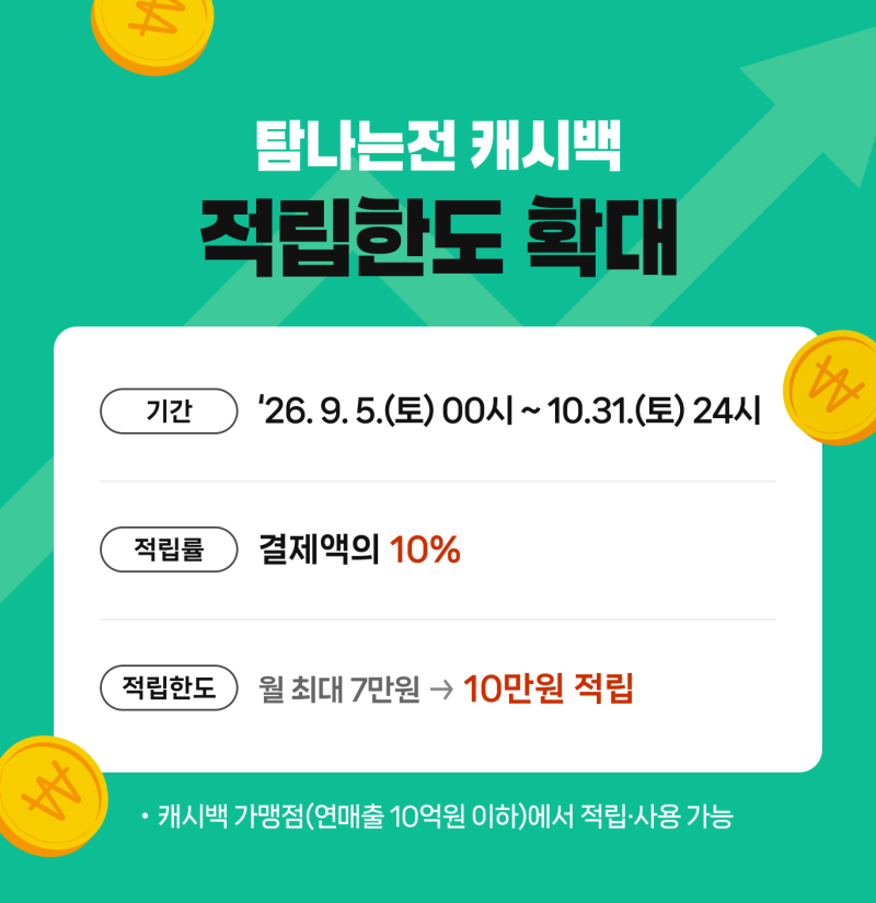 2026 제주 9월 혜택｜탐나는전 월 10만원 돌려받는다…두 달 최대 20만원