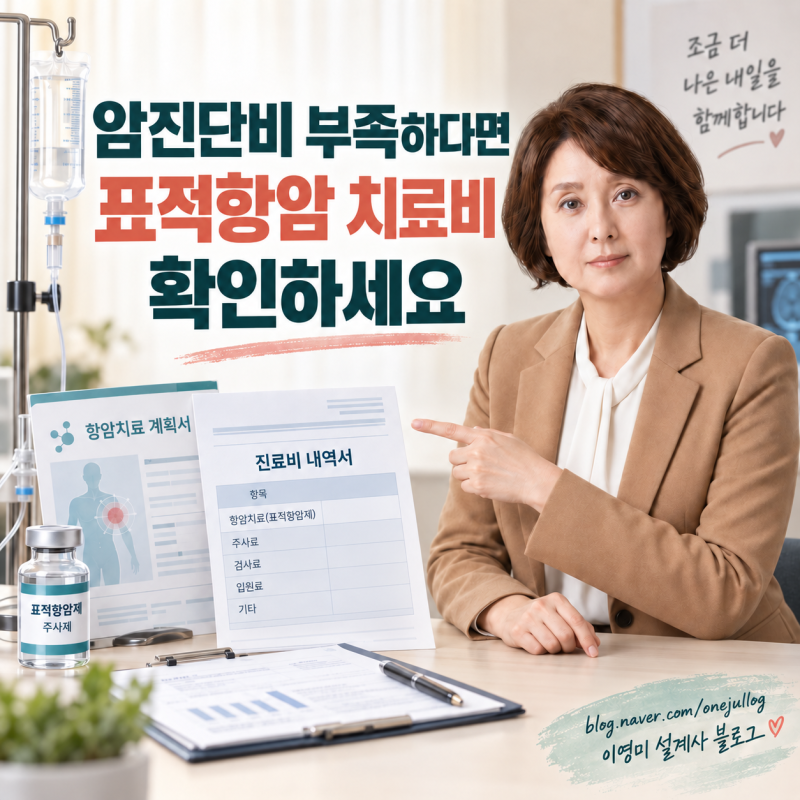 암 진단비 부족하다면 표적항암 치료비로 준비하는 건 어떨까요?