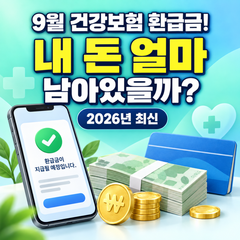 "나만 몰랐나" 9월 건강보험 환급금 직접 조회해 보고 깜짝 놀란 이유