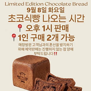 창원 화이트리에 유니시티점 초코 식빵 나오는 시간 신제품 후기