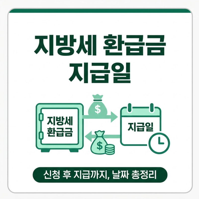 지방세 환급금 지급일, 조회하고 신청해야 진짜 들어옵니다