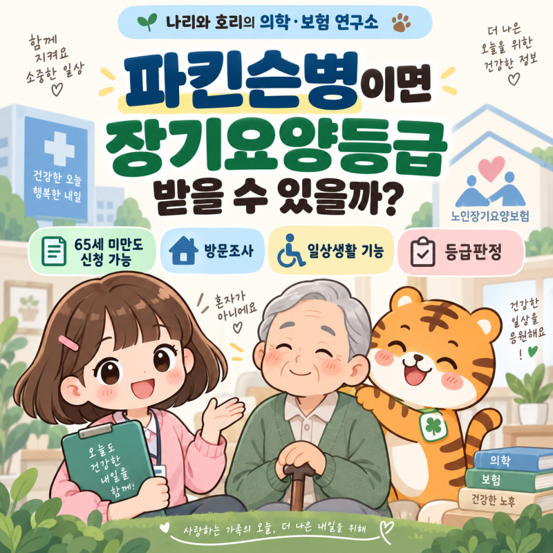 파킨슨병이면 장기요양등급 받을 수 있을까?｜신청기준·방문조사·등급판정 핵심