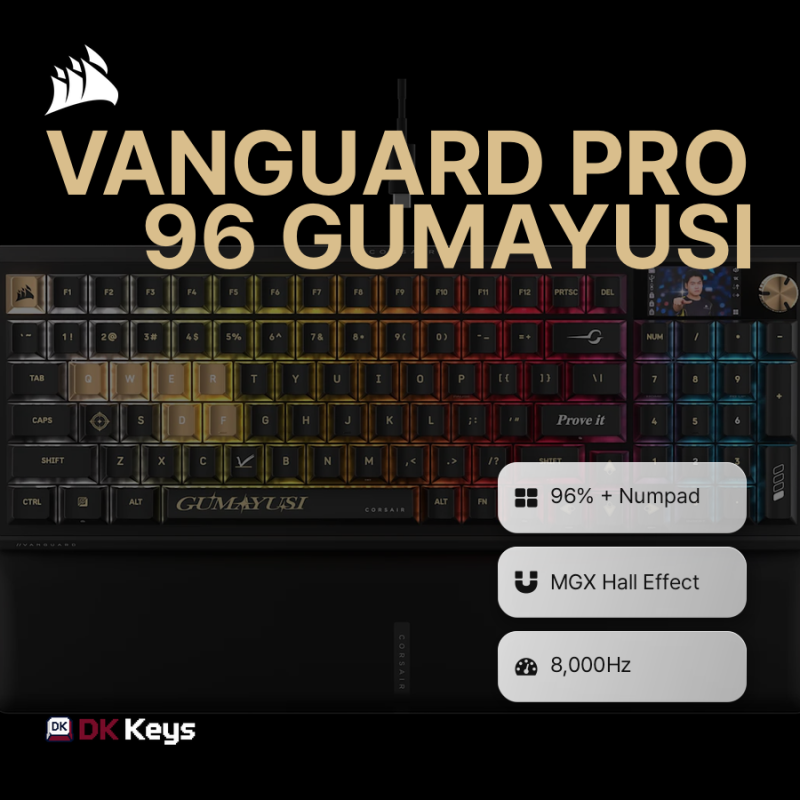 CORSAIR VANGUARD PRO 96 Gumayusi Edition, 무엇이 달라졌나