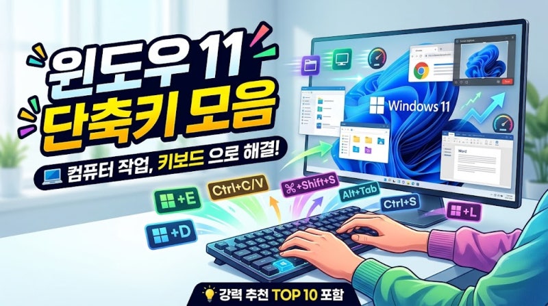 윈도우11 단축키 모음｜컴퓨터 작업을 빠르게 하는 단축키