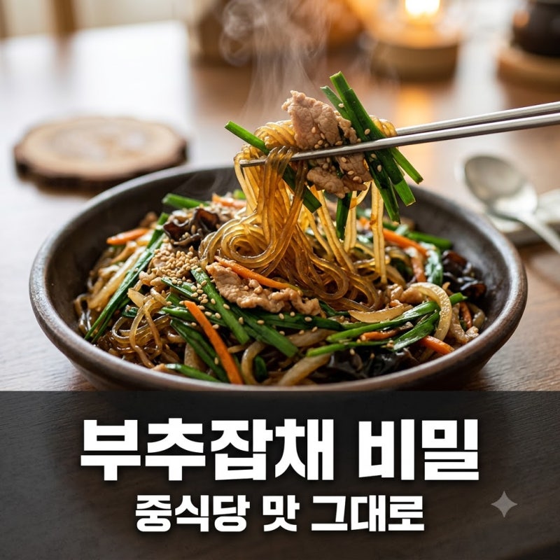 "고기보다 부추?" 한 입 먹고 깜짝 놀란 부추잡채 레시피 비밀..