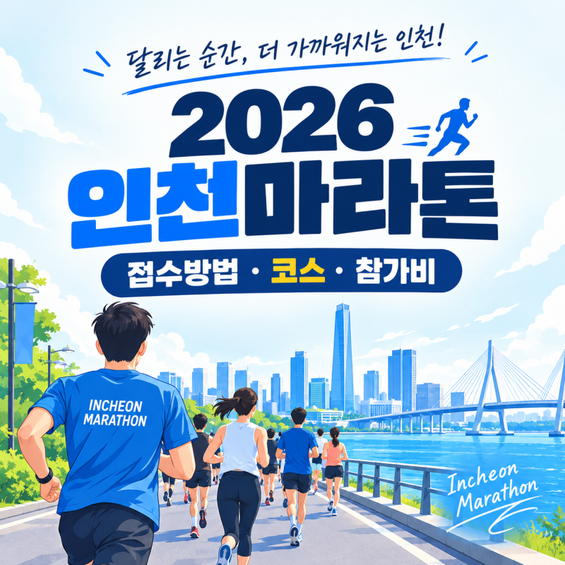 2026 인천마라톤 접수방법과 코스, 참가비는 얼마일까?
