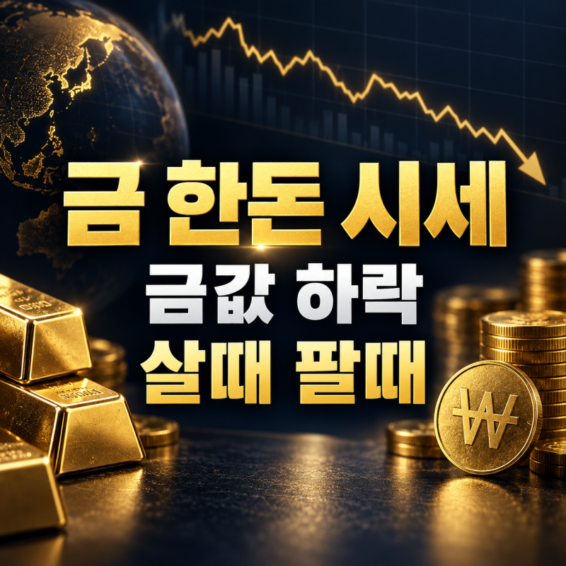 오늘 금 한돈 24K 1돈 시세 살때 팔때 가격 알아봤더니