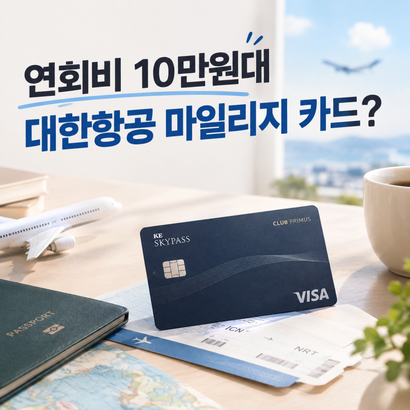 대한항공 마일리지 카드 찾는다면? 연회비 10만원대 하나카드 솔직 분석
