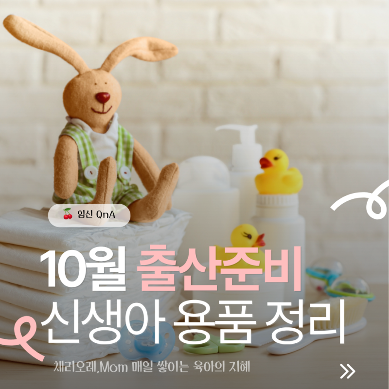 10월 출산준비물 뭐부터 살까? 신생아 필수템과 나중에 사도 되는 용품