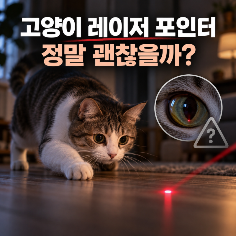 고양이 레이저 포인터, 눈에만 위험할까? 행동, 털까지 연구로 확인