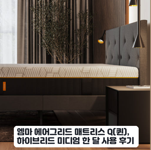 퀸 매트리스 엠마 에어그리드 Q 하이브리드 체감 후기