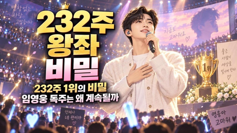 임영웅 232주 연속 1위, 차트 장기집권과 브랜드 파워의 진짜 이유