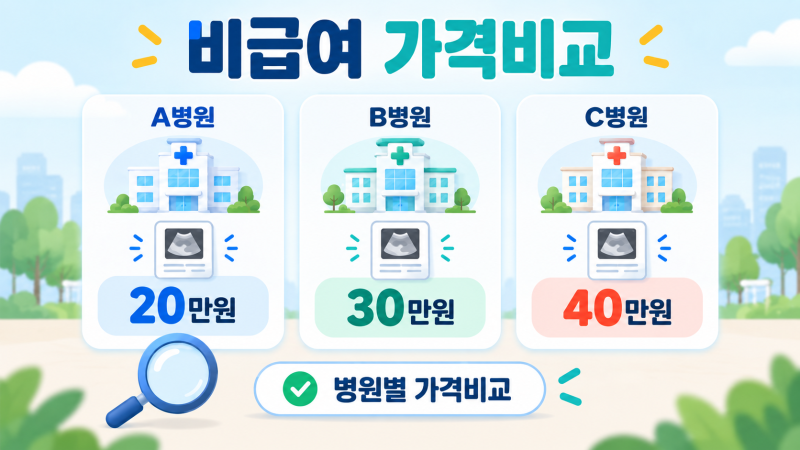 같은 검사인데 병원비가 왜 다를까? 비급여 진료비 병원별로 미리 비교하는 방법