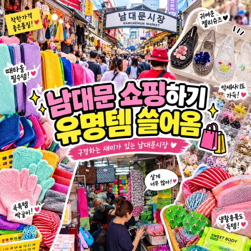 남대문시장 쇼핑 후기｜요즘 핫한 유명템 싹쓸이! 주차, 추천템 정리