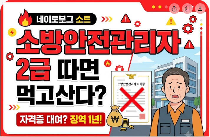 "소방안전관리자 2급 따면 퇴직 후 먹고산다?" 현실 모르면 돈·시간 다 날립니다 (자격증 대....