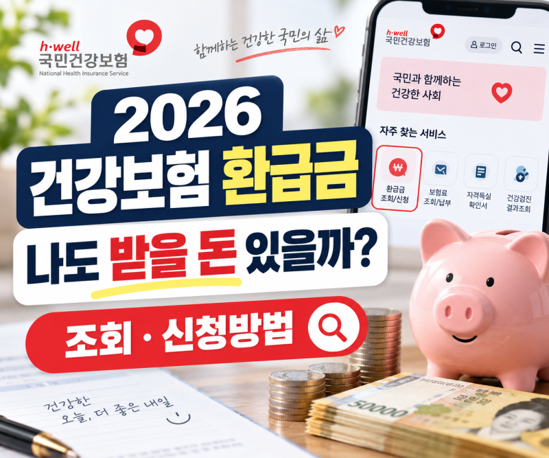 2026 건강보험료 환급금 조회｜나도 받을 돈 있을까? 신청방법·지급일 총정리