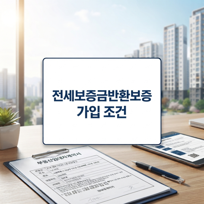 전세보증금 지키는 방법｜2026 반환보증 가입 조건과 보증료 지원