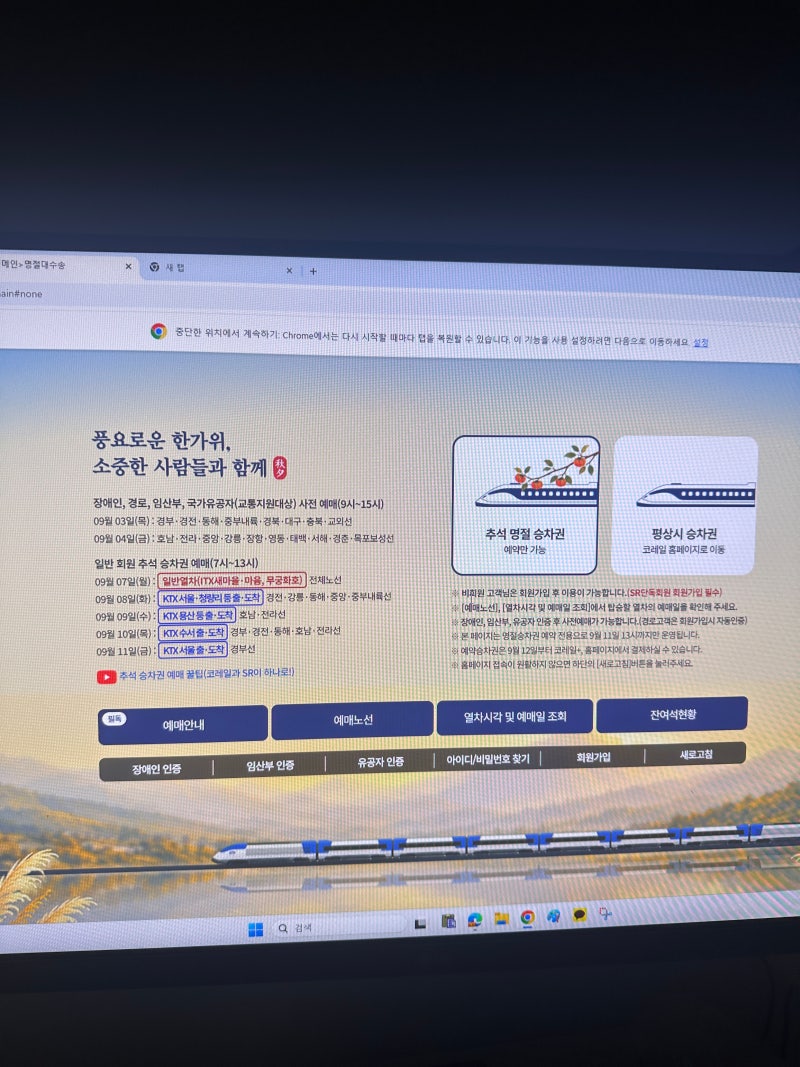 2026 추석 KTX 예매 성공 후기｜대기 16,160명, 20분 기다려 직접 잡았습니다 (호남.전라선)
