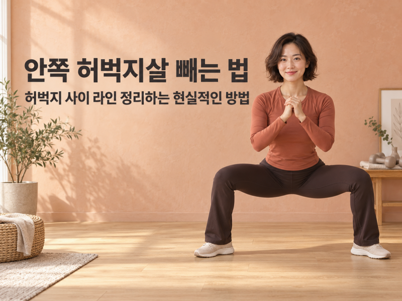 안쪽 허벅지살 빼는 법｜허벅지 사이 라인 정리하는 현실적인 방법