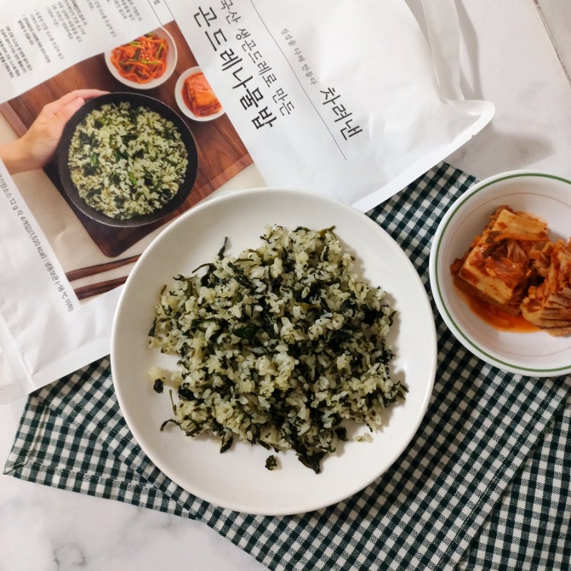 마켓컬리 차려낸 곤드레 나물밥 밀키트, 5분이면 충분해요