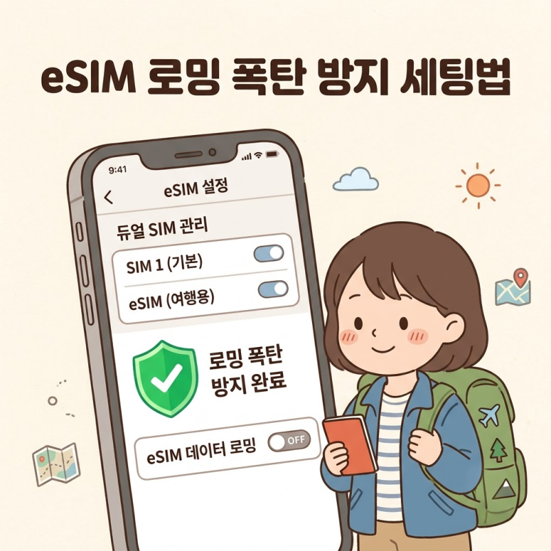 해외여행 eSIM 데이터 로밍 폭탄 없이 한국 문자 수신하는 아이폰·갤럭시 듀얼심 완벽 세팅법