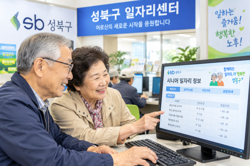 서울 성북구 시니어 일자리 정보 총정리!