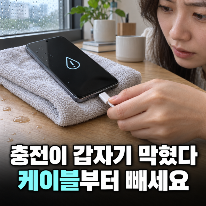 갤럭시 물기 감지, 충전단자 물기 알림이 안 사라질 때 해결법
