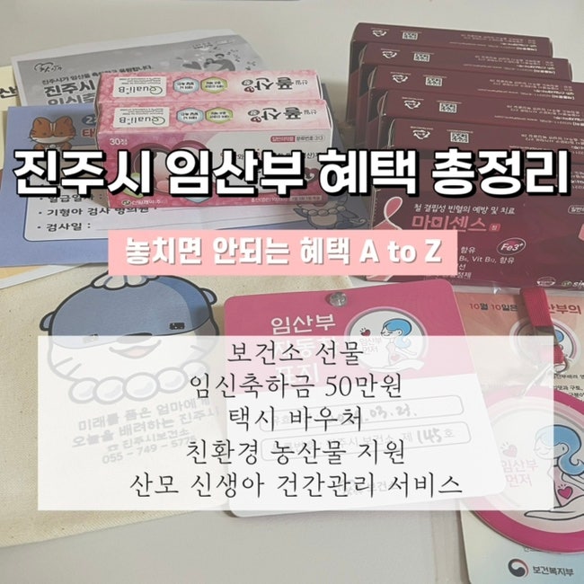 진주시 임산부 혜택 총정리｜보건소 선물부터 임신축하금, 택시 바우처, 임산부 친환경 농산....