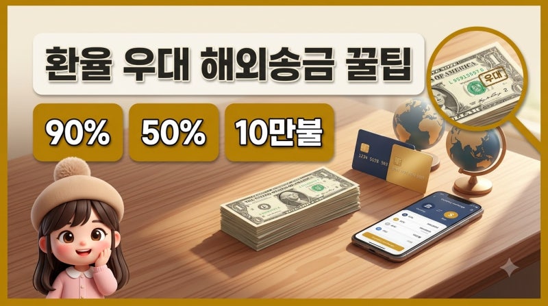 원달러 환율 우대받아 해외송금하는 방법